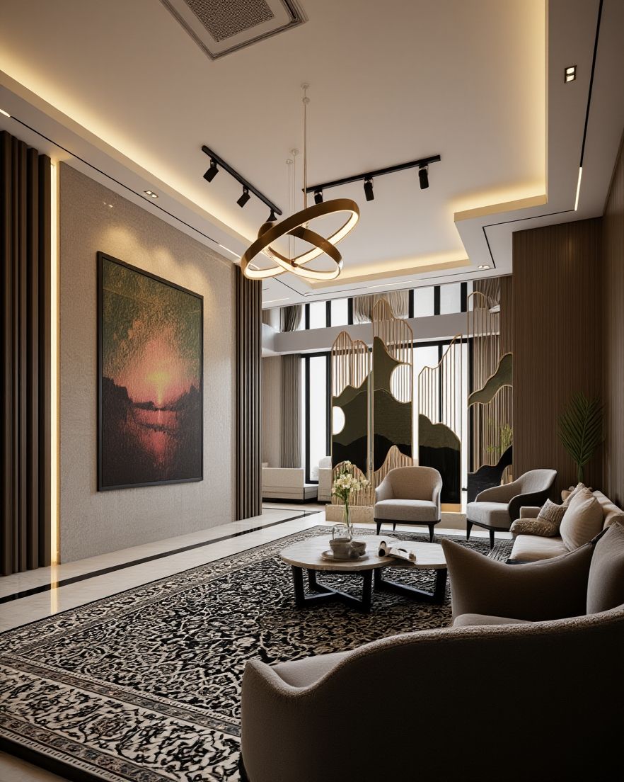 Desain Ruang Tamu Modern Estetik